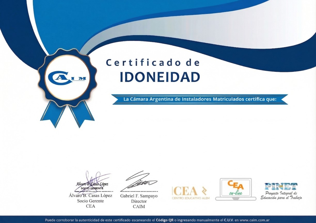 Certificado Alem Background